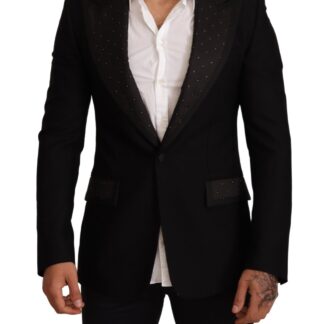 Dolce & Gabbana - Elegant Black Silk-Wool Blend Blazer