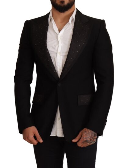 Dolce & Gabbana - Elegant Slim Fit Black Blazer Jacket