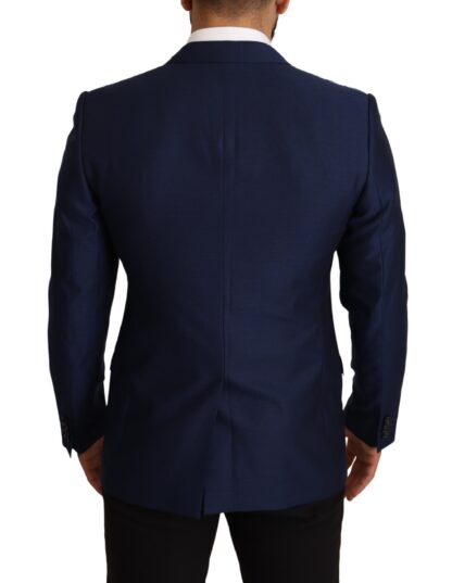 Dolce & Gabbana - Navy Blue Virgin Wool Martini Blazer