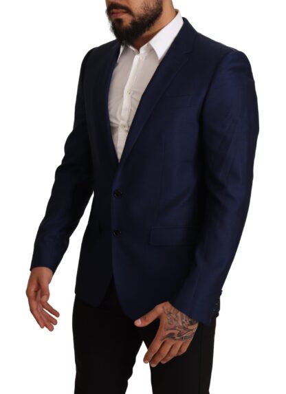 Dolce & Gabbana - Navy Blue Virgin Wool Martini Blazer