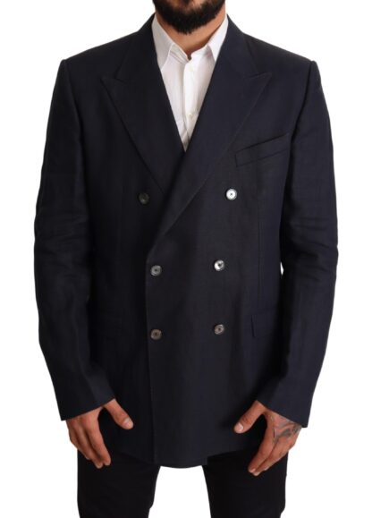 Dolce & Gabbana - Elegant Dark Blue Double-Breasted Blazer