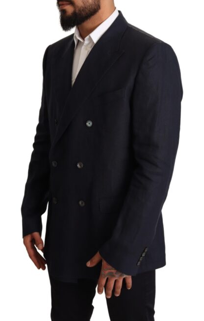 Dolce & Gabbana - Elegant Dark Blue Double-Breasted Blazer