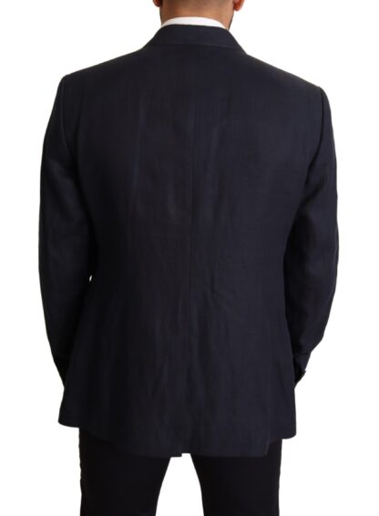 Dolce & Gabbana - Elegant Dark Blue Double-Breasted Blazer