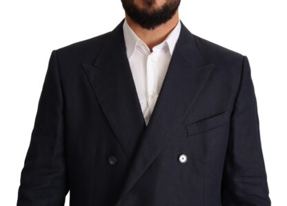 Dolce & Gabbana - Elegant Dark Blue Double-Breasted Blazer