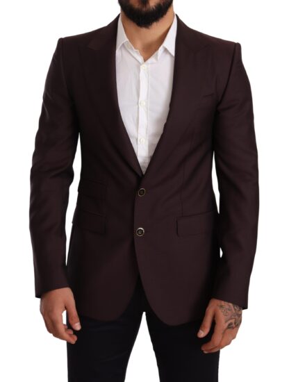 Dolce & Gabbana - Elegant Purple Slim Fit Blazer