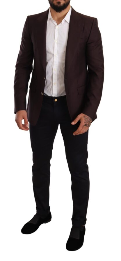 Dolce & Gabbana - Elegant Purple Slim Fit Blazer