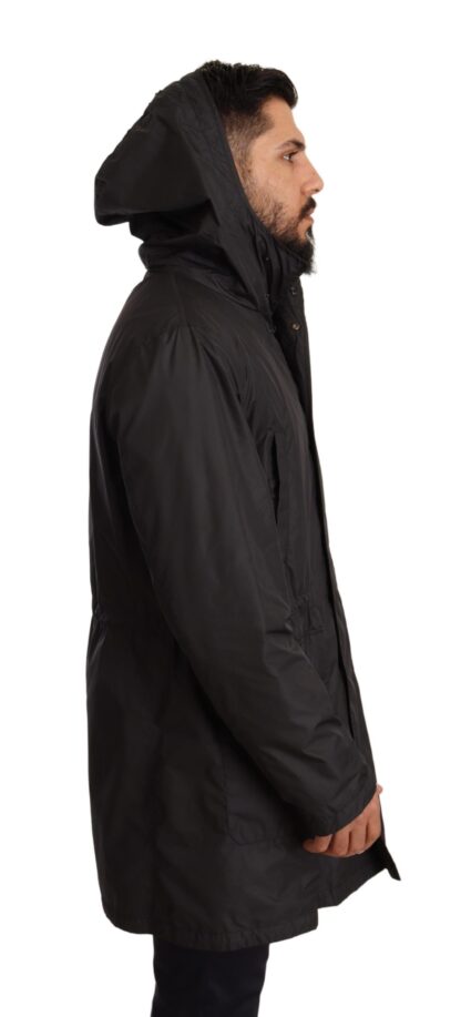 Dolce & Gabbana - Elegant Black Hooded Blouson Jacket