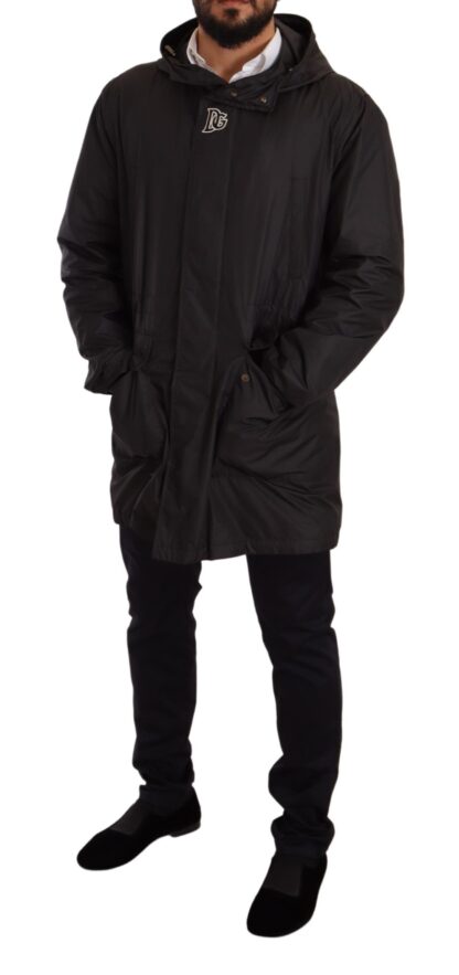 Dolce & Gabbana - Elegant Black Hooded Blouson Jacket