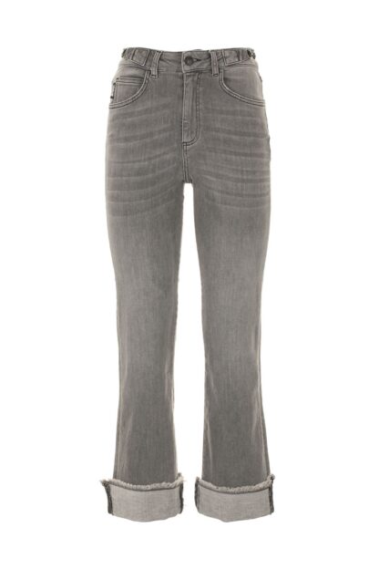 Imperfect - Gray Cotton Women Jeans