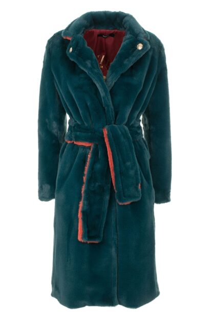 Imperfect - Green Polyester Women Coat