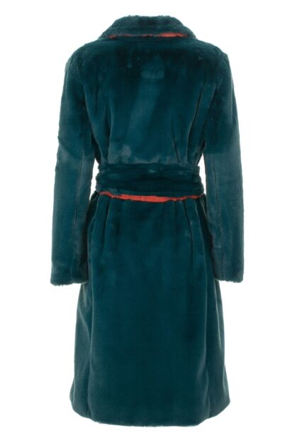 Imperfect - Green Polyester Women Coat