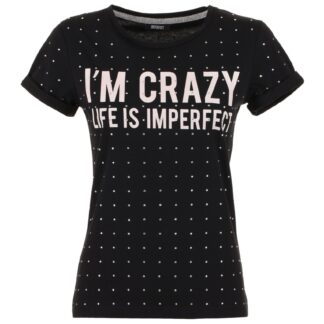 Imperfect - White Cotton Women T-Shirt