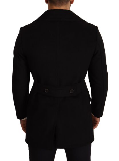 Dolce & Gabbana - Elegant Black Double Breasted Wool Jacket