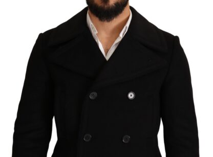 Dolce & Gabbana - Elegant Black Double Breasted Wool Jacket