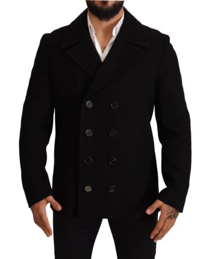 Dolce & Gabbana - Elegant Double Breasted Wool-Blend Pea Coat