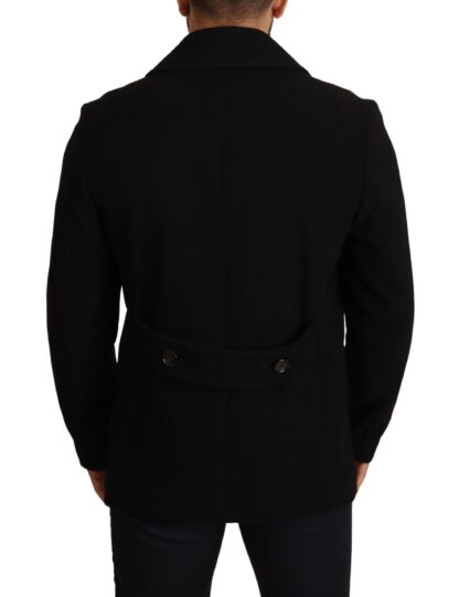 Dolce & Gabbana - Elegant Double Breasted Wool-Blend Pea Coat