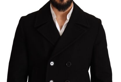 Dolce & Gabbana - Elegant Double Breasted Wool-Blend Pea Coat