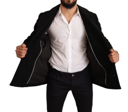 Dolce & Gabbana - Elegant Double Breasted Wool-Blend Pea Coat