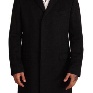 Dolce & Gabbana - Elegant Double Breasted Wool-Blend Pea Coat