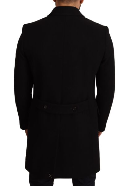 Dolce & Gabbana - Elegant Double-Breasted Black Coat