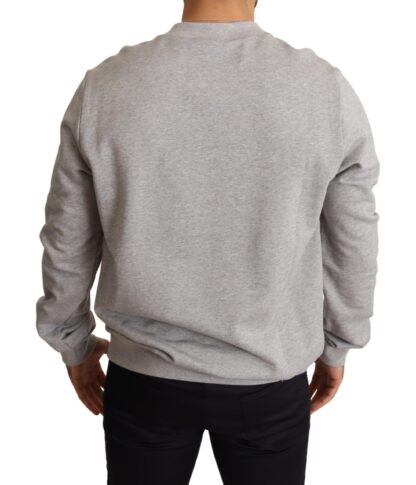 Dolce & Gabbana - Regal Crown Cotton Sweater - Sophisticated Gray