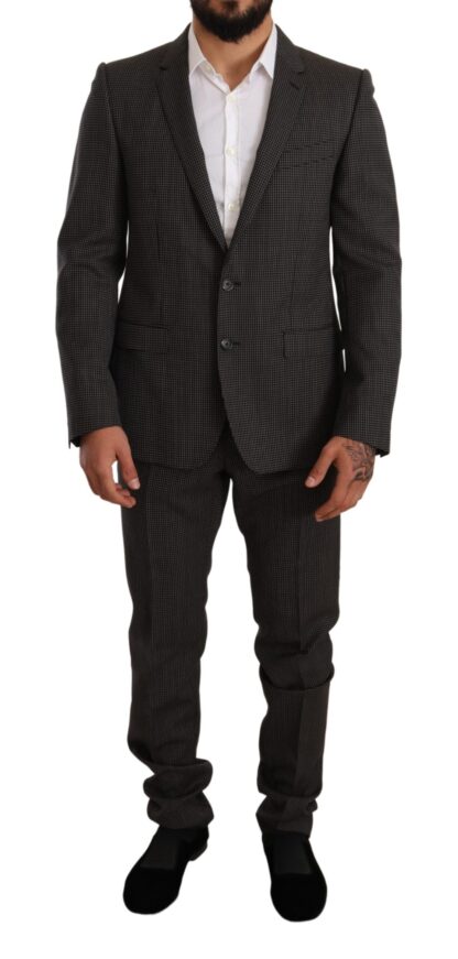 Dolce & Gabbana - Elegant Gray Martini Woolen Suit Set