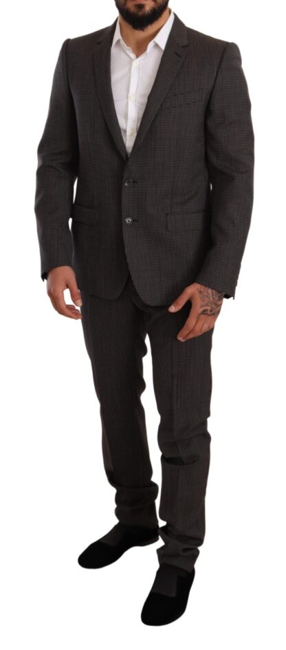 Dolce & Gabbana - Elegant Gray Martini Woolen Suit Set