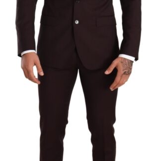 Dolce & Gabbana - Elegant Gray Martini Wool Suit