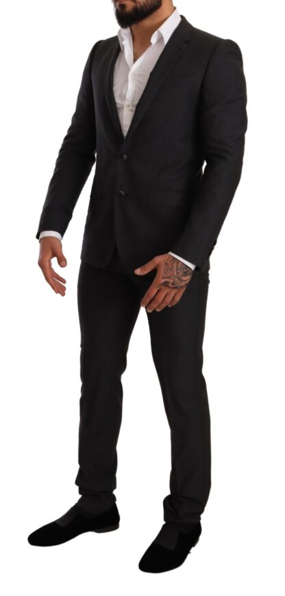 Dolce & Gabbana - Elegant Gray Martini Wool Suit