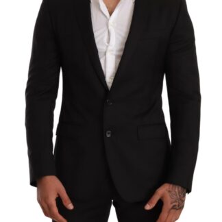 Dolce & Gabbana - Elegant Slim Fit Jacquard Suit in Blue