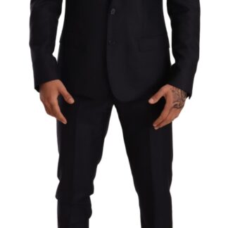 Dolce & Gabbana - Elegant Striped Black 2 Piece Slim Fit Suit