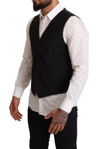 Dolce & Gabbana - Elegant Black Formal Dress Vest