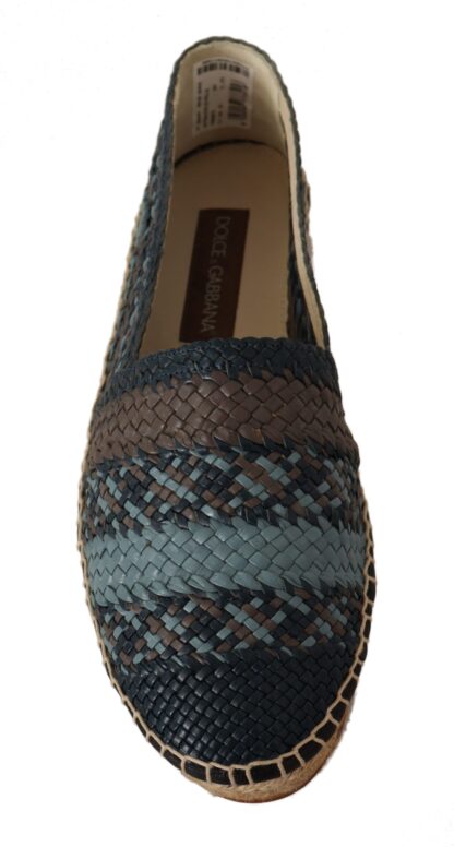 Dolce & Gabbana - Elegant Woven Leather Espadrilles