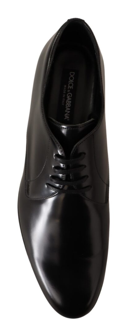 Dolce & Gabbana - Elegant Black Leather Derby Shoes