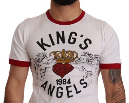 Dolce & Gabbana - Exquisite Angelic Motif Cotton T-Shirt