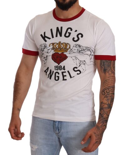 Dolce & Gabbana - Exquisite Angelic Motif Cotton T-Shirt