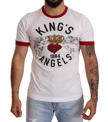 Dolce & Gabbana - Exquisite Angelic Motif Cotton T-Shirt