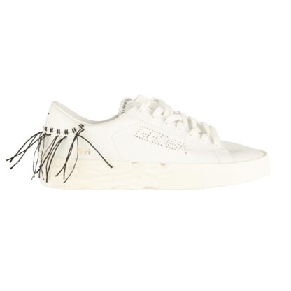 Golden Goose - Elegant White Leather Sneakers with Decorative Accents