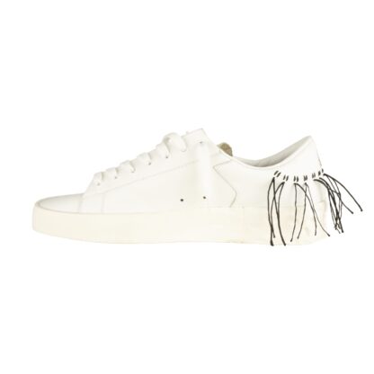 Golden Goose - Elegant White Leather Sneakers with Decorative Accents