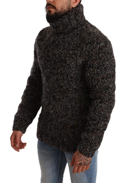 Dolce & Gabbana - Elegant Speckled Turtleneck Wool-Blend Sweater