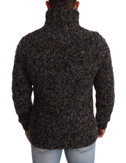 Dolce & Gabbana - Elegant Speckled Turtleneck Wool-Blend Sweater