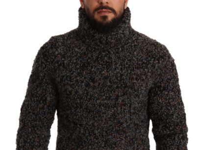 Dolce & Gabbana - Elegant Speckled Turtleneck Wool-Blend Sweater