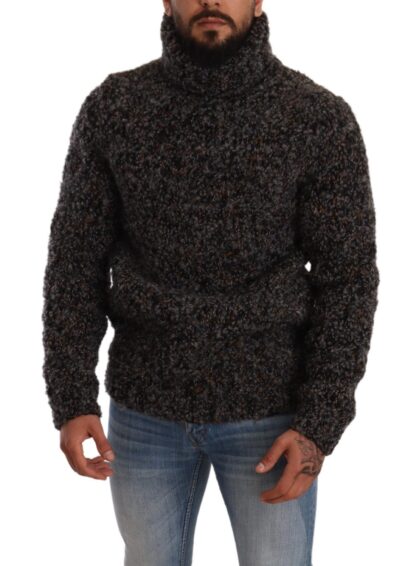 Dolce & Gabbana - Elegant Speckled Turtleneck Wool-Blend Sweater