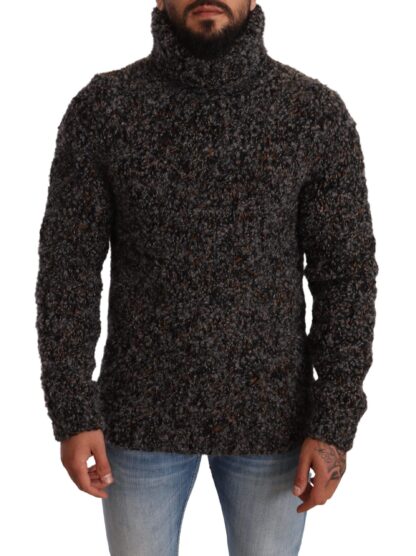 Dolce & Gabbana - Elegant Speckled Turtleneck Wool-Blend Sweater