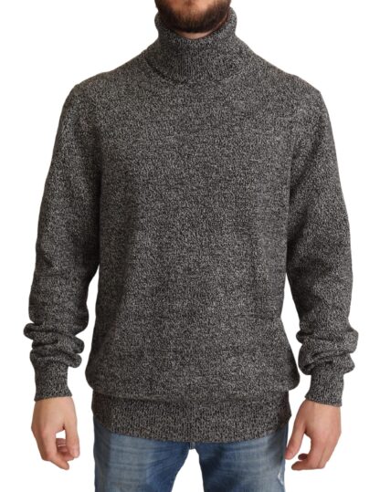 Dolce & Gabbana - Elegant Gray Cashmere Turtleneck Sweater