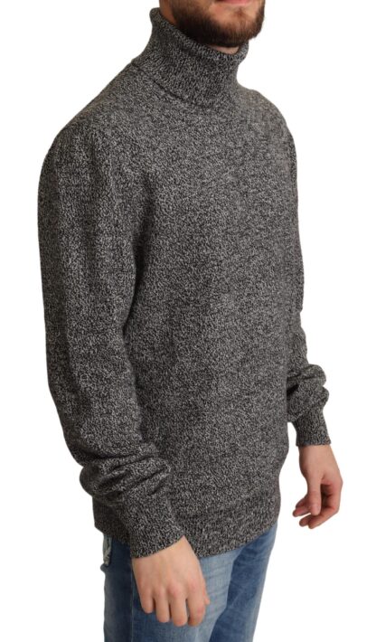 Dolce & Gabbana - Elegant Gray Cashmere Turtleneck Sweater