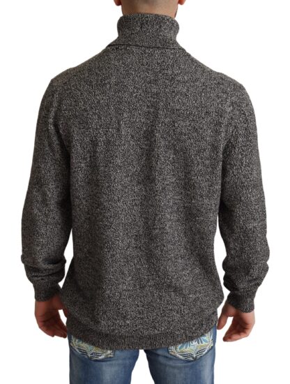 Dolce & Gabbana - Elegant Gray Cashmere Turtleneck Sweater