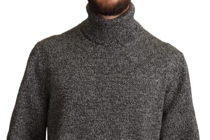 Dolce & Gabbana - Elegant Gray Cashmere Turtleneck Sweater