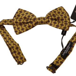 Dolce & Gabbana - Elegant Black Polka Dot Silk Bow Tie