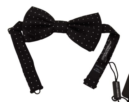 Dolce & Gabbana - Elegant Polka Dot Silk Bow Tie